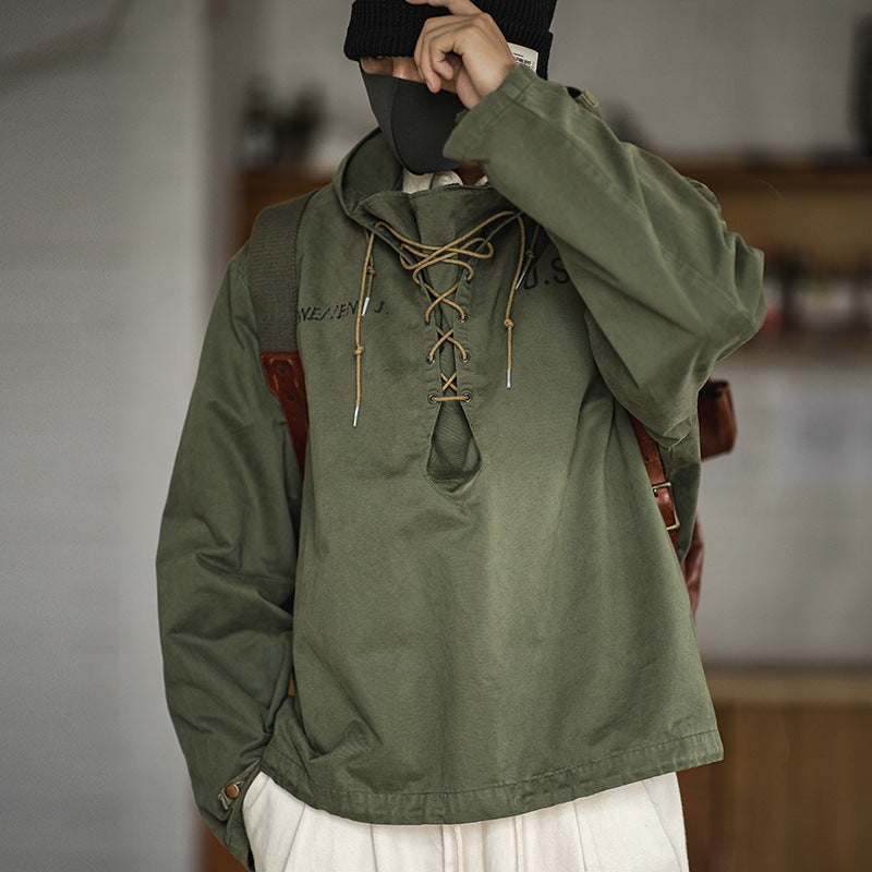 American Retro WWII Classic U.S.Navy Deck Parker Hoodie