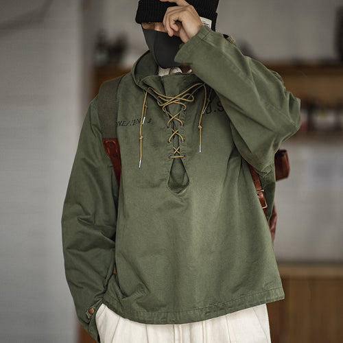 American Retro WWII Classic U.S.Navy Deck Parker Hoodie
