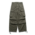olive green wide cargo pants military inspired utility trousers streetwear style