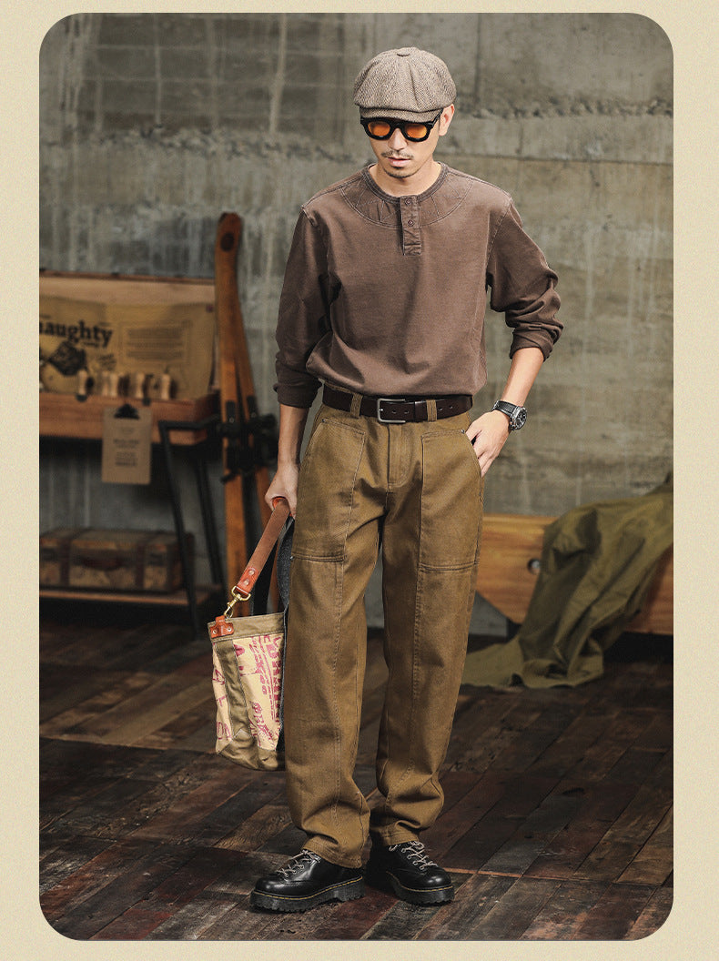 Retro Straight Pants