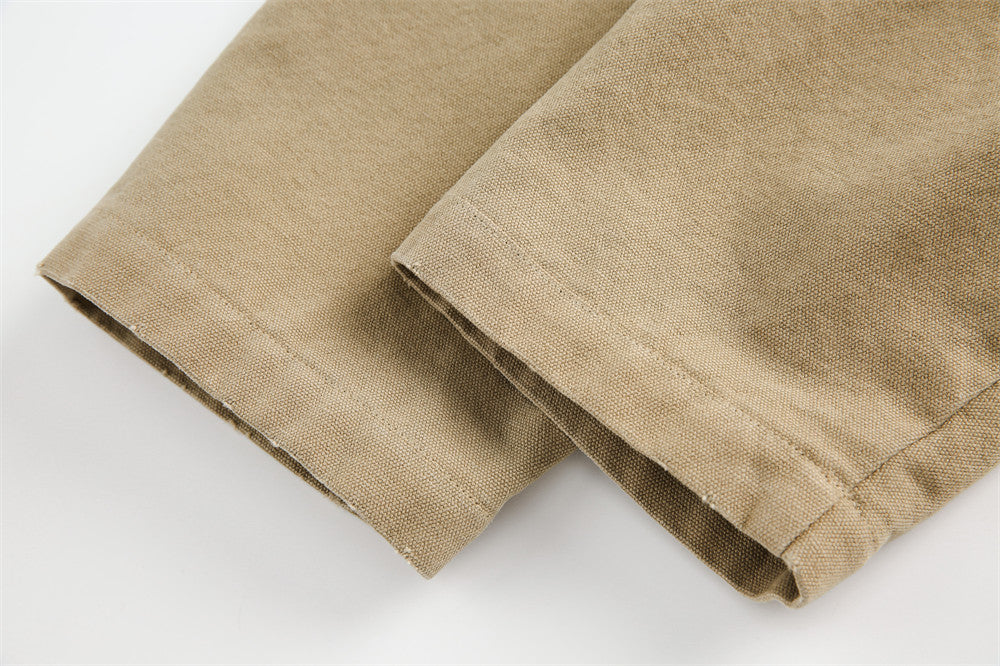 American Retro Canvas Motorcycle Jacket