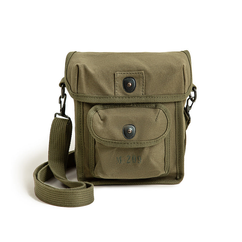 M-209 cipher machine bag olive green WWII US Army canvas military shoulder bag