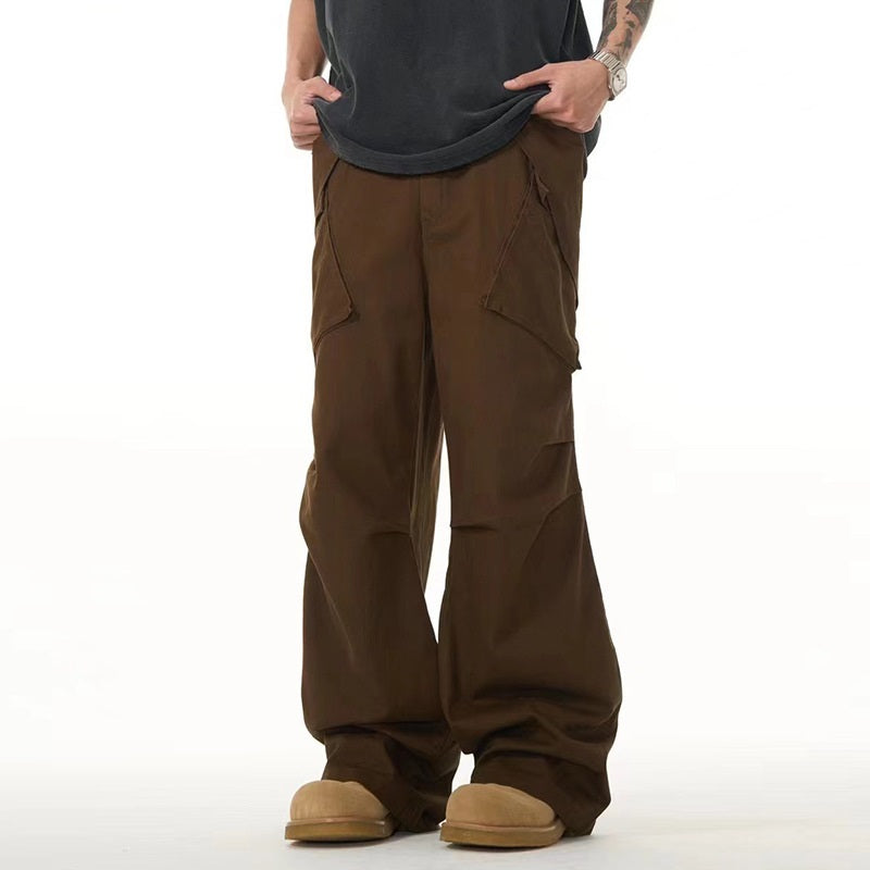 Zipper Pocket Casual Working Pants
