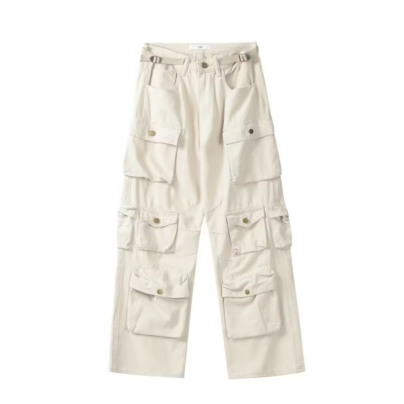 Straight Cotton Army Cargo Pants