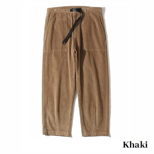 Loose Straight Velvet Pants