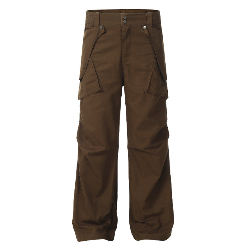 Zipper Pocket Casual Working Pants