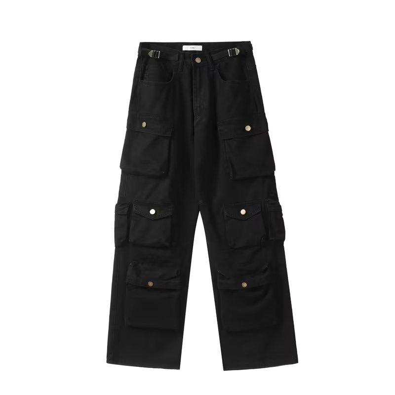 Straight Cotton Army Cargo Pants