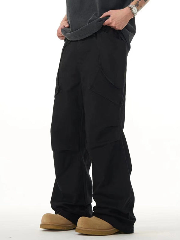 Zipper Pocket Casual Working Pants