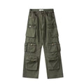 Straight Cotton Army Cargo Pants
