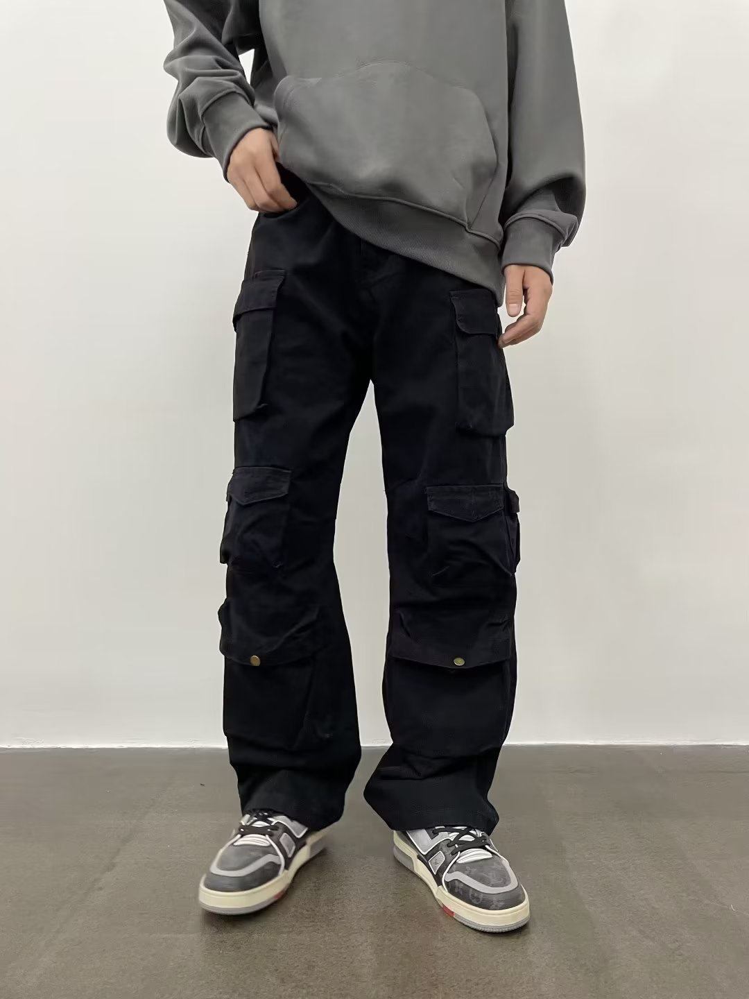 Straight Cotton Army Cargo Pants