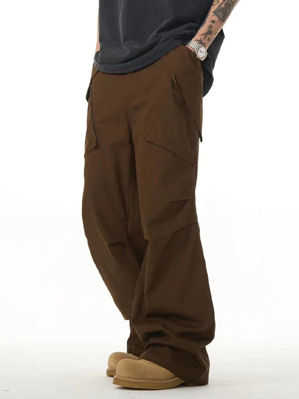 Zipper Pocket Casual Working Pants